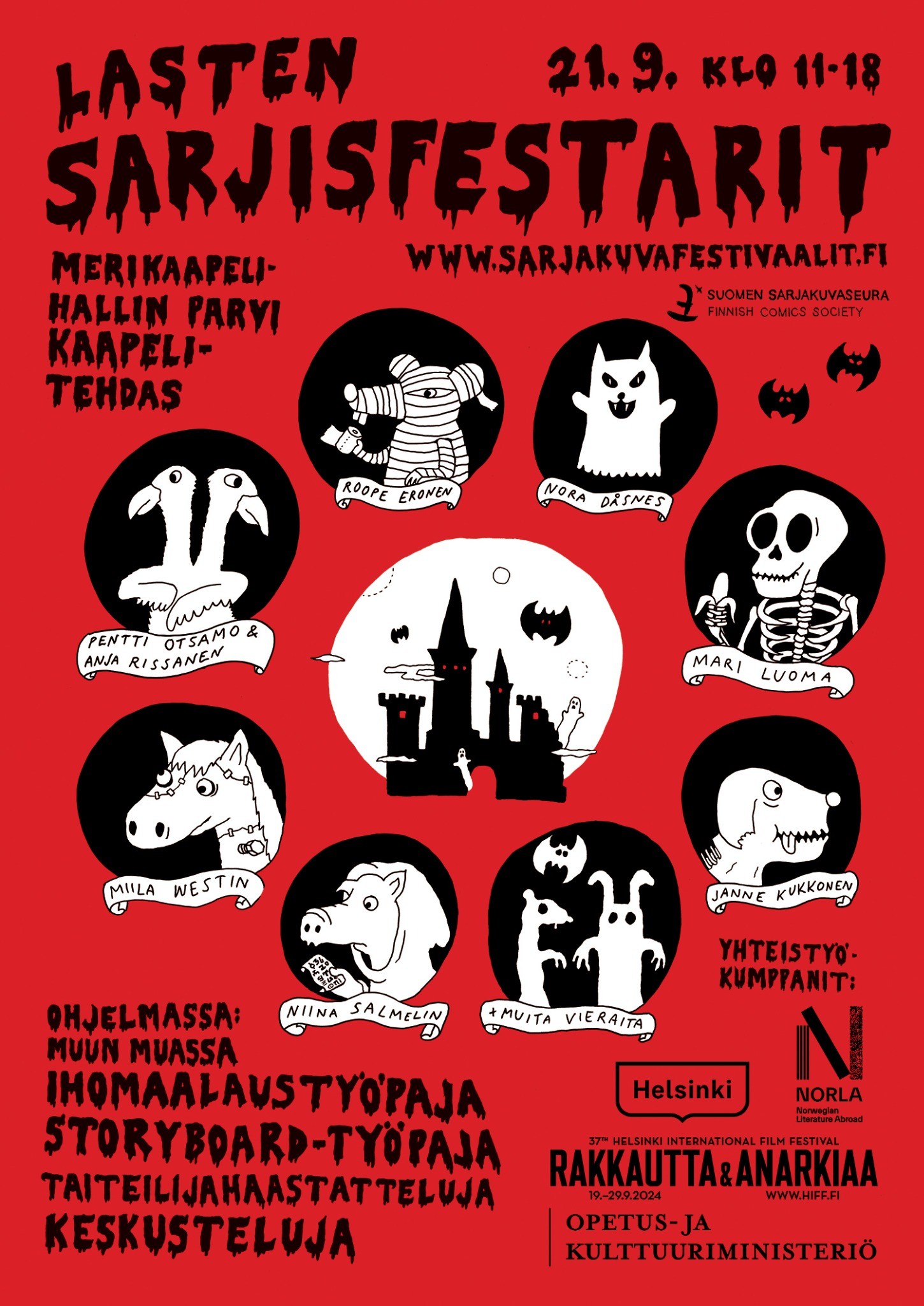 Poster for Helsinki Children’s Comic Festival.