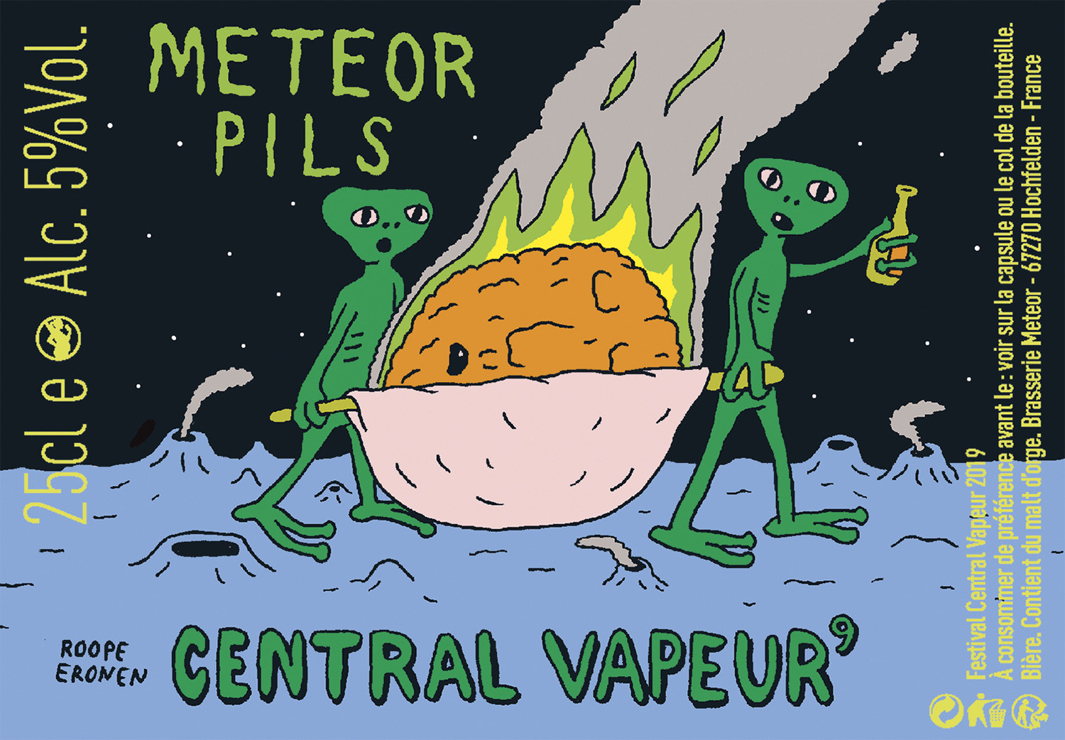 Label for Central Vapor.